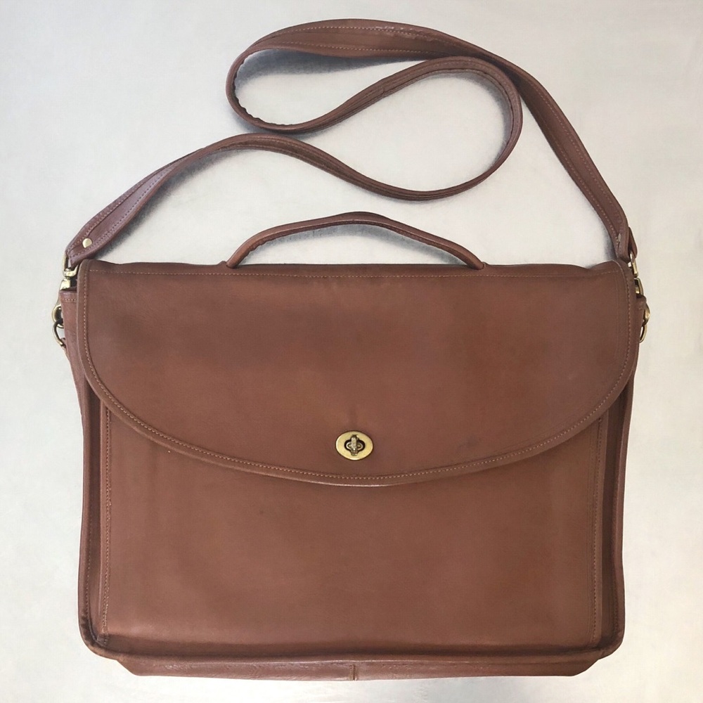 Vintage Leather Messenger Shoulder Bag